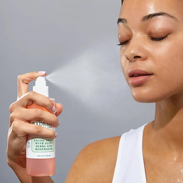 MARIO BADESCU FACIAL SPRAY WITH ALOE, HERBS AND ROSE WATER FOR ALL SKIN TYPES, FACE MIST THAT HYDRATES, REJUVENATES & CLARIFIES, 8 FL OZ