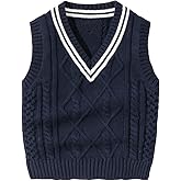 Vivobiniya Toddler boy Knit Vest V-Neck Cardigan Kids Autumn Clothes 6m-3Y
