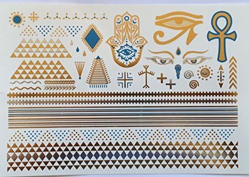 Metallic Gold Temporary Tattoos Desert Nights by Whirled Planet