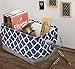 Sorbus Storage Basket Bin Set, Collapsible Rectangular Fabric Storage Organizer Basket with Drawstring Closure & Carry Handles for Laundry, Toys, Clothes, and more, 2-Pack (Blue Pattern)