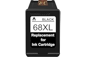 NanCxin 68XL Black Ink Cartridge Replacement for HP Ink 68 68e Printers Compatible with HP Envy 6100e 6152e 6155e 6500e 6552e