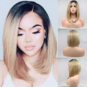 Amazon Com Karissa Hair Short Bob Lace Front Wigs For Women