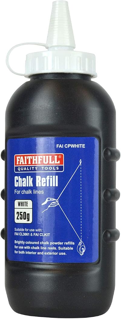 Faithfull Builders Chalk Line Powder Refill White 250g
