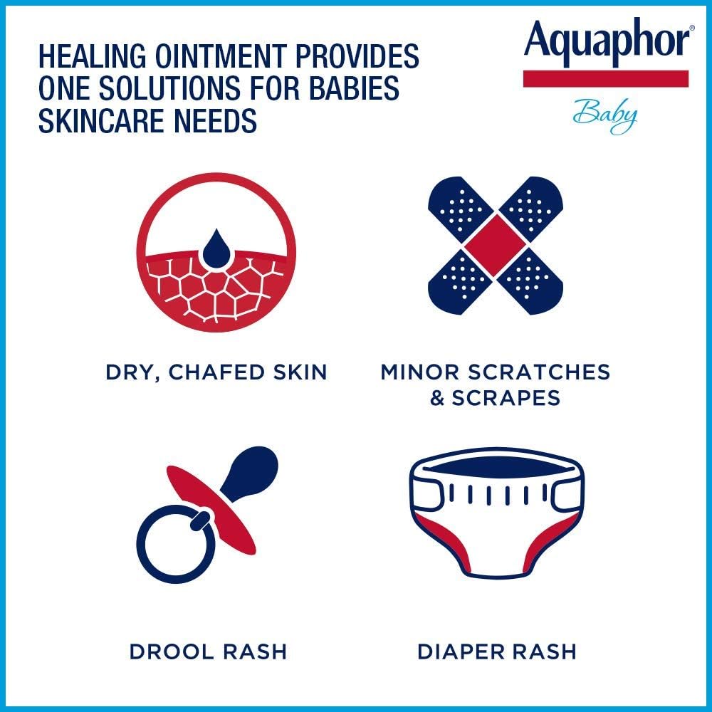 Aquaphor Baby Welcome Baby Gift Set - Free WaterWipes and Bag Included - Healing Ointment, Wash and Shampoo, 3 in 1 Diaper Rash Cream: Health & Personal Care