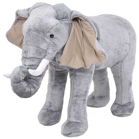 standing stuffed elephant