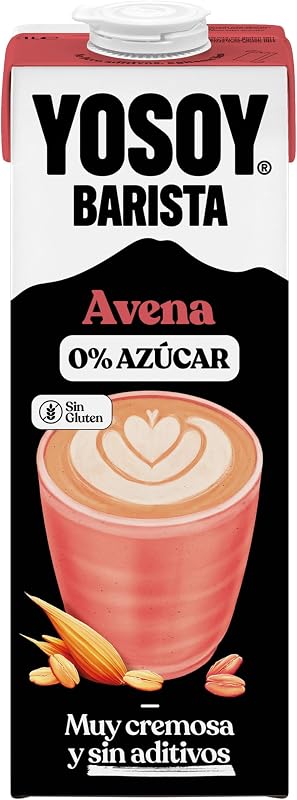 Bebida de Legumes de Aveia Barista sem Açúcar, Pacote de 6 x 1L