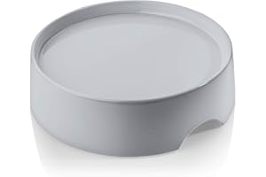 CatGuru Food Table for Cat Bowl, Non Slip Pet Feeding Station for Cat Food Bowls, Raised Stand for Food and Water Cat Bowls, Elevated Cat Feeder, Stress Free Pet Dish Stand (Grey)