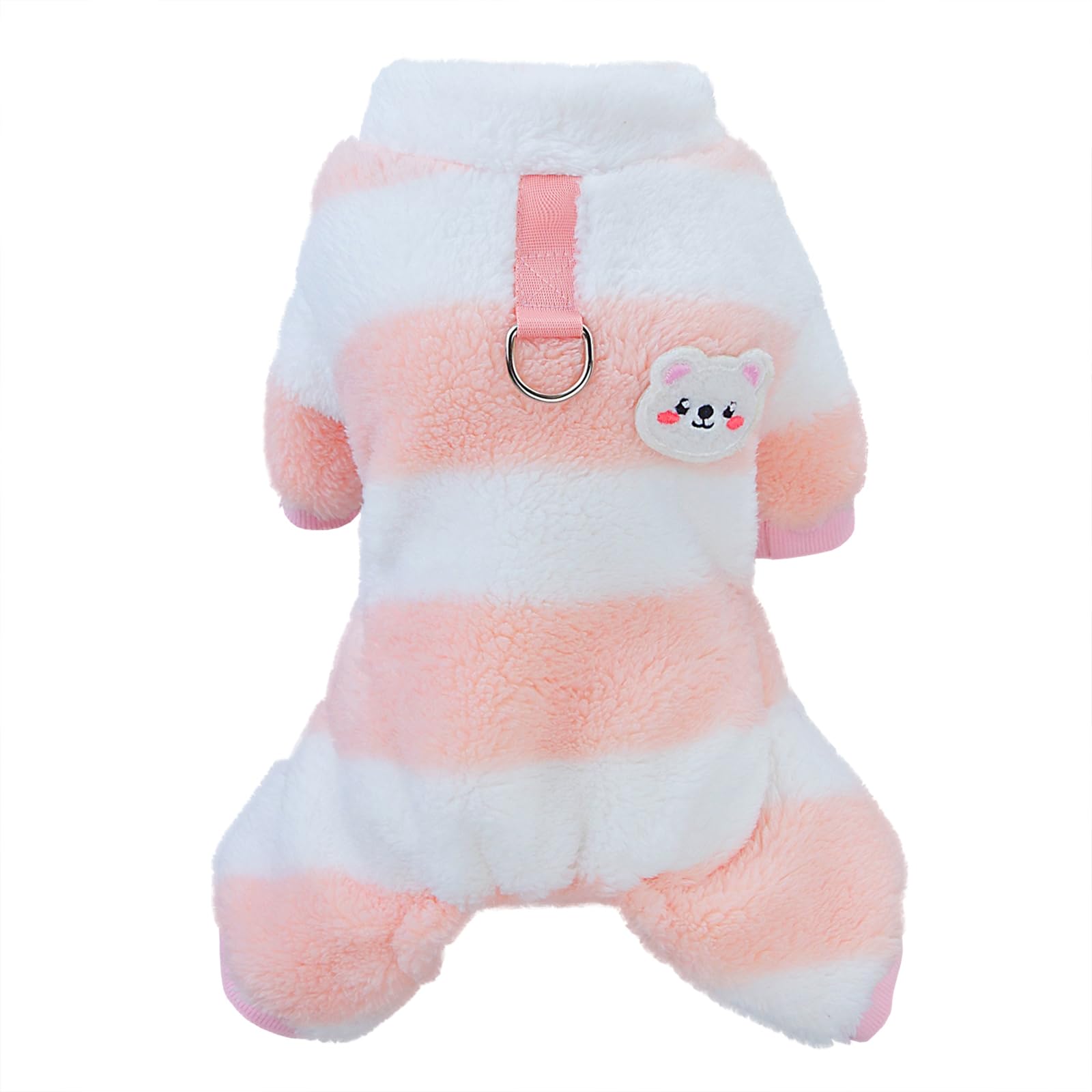 Izefia Dog Sweater & Clothes - Fleece & Woolen Sweater for Small & Medium Dogs & Cats - Pink XXL