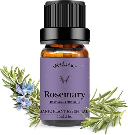 Amazon Yethious ローズマリー エッセンシャルオイル 100 精油 ナチュラル ディフューザー用 マッサージ用 アロマ テラピー 10ml Yethious アロマオイル