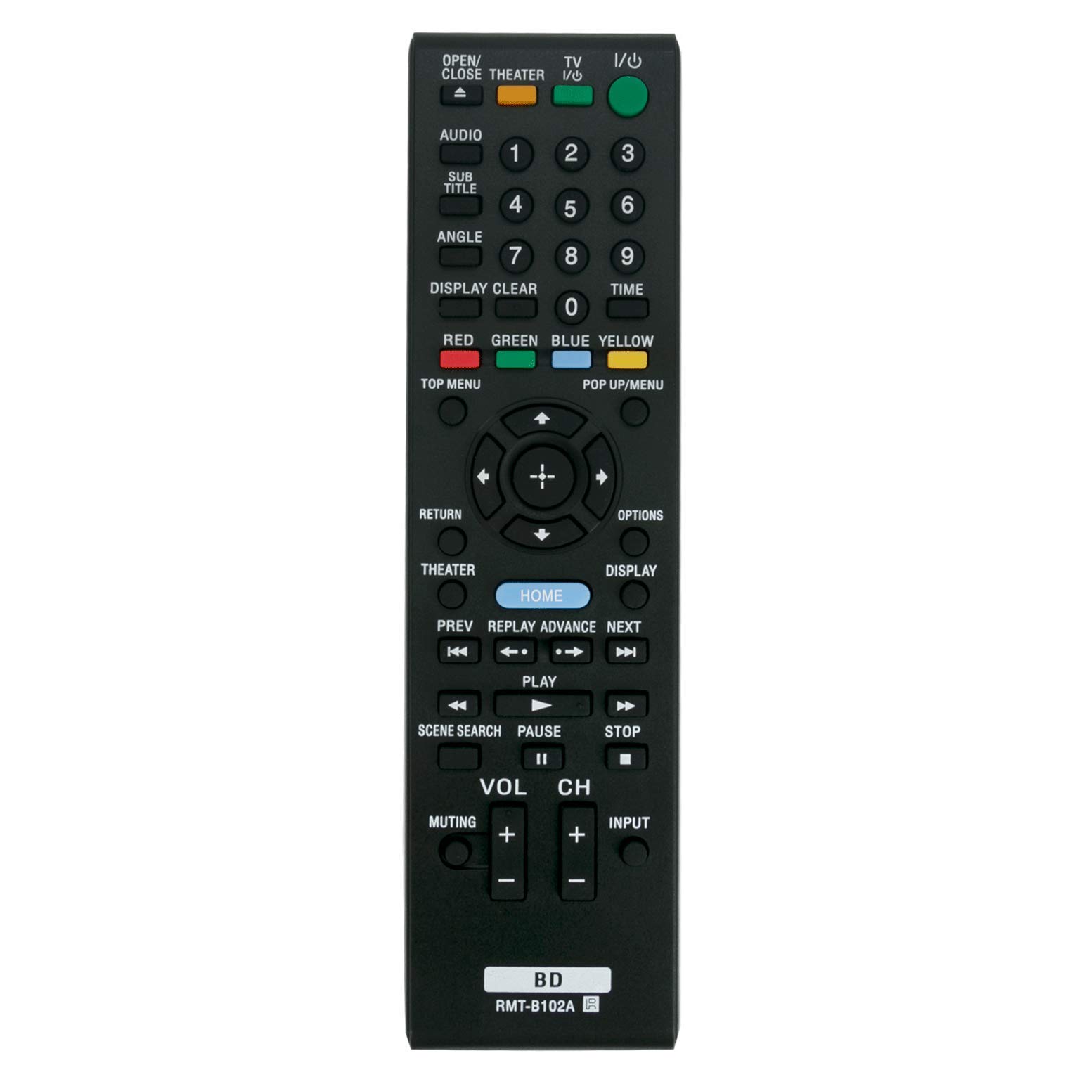VINABTY RMT-B102A Remote Control Replaced for Sony Blue-Ray Disc Player RMT-B102P RMT-B102J BDP-S350 BDPS350 BDP-S350B BDP-S780 BDP-S550 BDP-BX1 BDPS350B