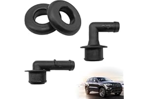 NOTISH PCV Valve, Vent Valve Elbow Grommet Valve Cover Breather Kit, Fit Replacement for Grand Cherokee 4.0L 2000-2004, OEM N