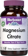 Bluebonnet Nutrition Magnesium Citrate, 400mg of Magnesium, Maximum Absorption, Supports Immune Health & Energy Production*, 