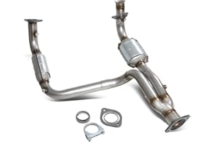 DNA MOTORING Factory Style Catalytic Converter Exhaust Y-Pipe Compatible with 02-05 Escalade Avalanche 1500 4.3 4.8 5.3L, OEM-CONV-001