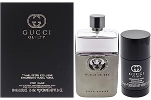 Gucci Guilty for Men - 2 Pc Gift Set 3oz EDT Spray, 2.4oz Deodorant Stick