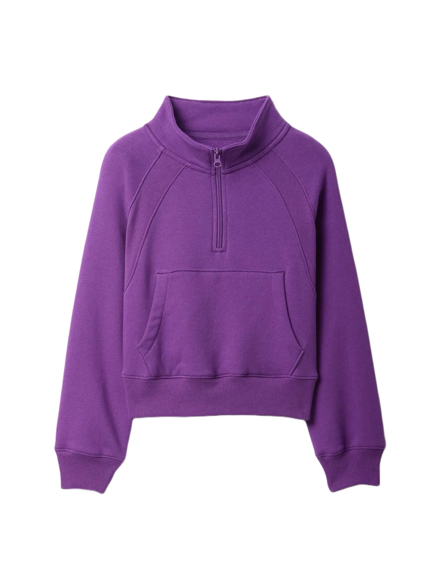 GAP girls Half zip Top Ultra Violet M