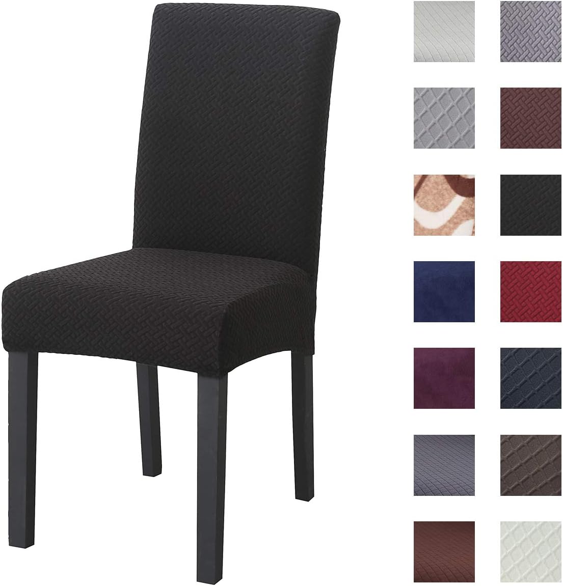 Kivors Universal Stretch Chair Slipcovers, Removable Chair Cover Washable Dining Chair Cover Chair Protective Covers for Husse Hotel Party Banquet