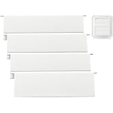 4" Dryer Vent Covers Panel, 4-Pack UV-Resistant Exterior Wall Vent Hood | UV-resistant plastic. Fits 4" dryer ducts. Louvered, blocks backdrafts. Tool-free. 4-pack for backup or multi-unit.