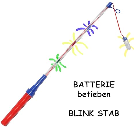 alles-meine.de GmbH 3 Stück _ Laternenstäbe - LED - elektrisch Blinkender Stab für Batterie - z. B. für Lampions & Laternen -