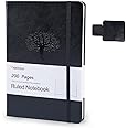 WERTIOO Hardercover Journals 200 Pages, Diary Leather Lined Journal Notebook Writing A5 100gsm Thick Paper Notebooks with Pen Hold for Work Men Women, 8.4 x 5.7 in