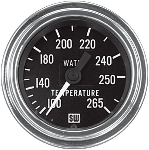 Stewart Warner 82326-72 Deluxe 2-1/16" Water Temperature Mechanical Gauge