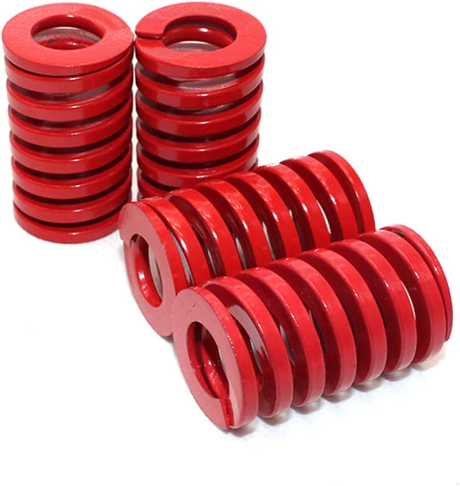 4 Pack 25mm OD 40mm Long Medium Load Stamping Compression Mold Die Spring Red, Electric Part,Red