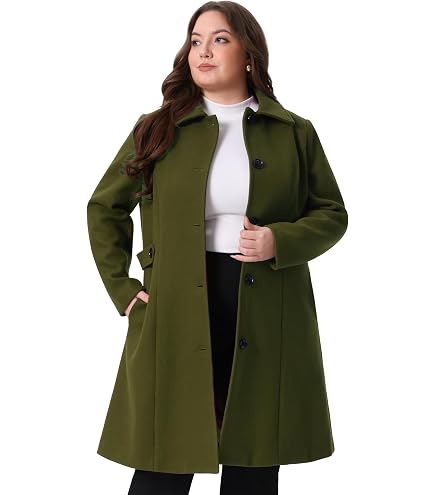 Amazon.com: Agnes Orinda Women's Plus Size Winter Coats Elegant