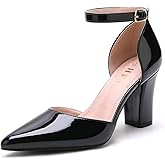HKL Women's Closed Toe Pointed Toe Heels Pumps
