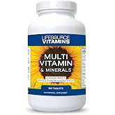 LifeSource Complete Multi Vitamin &amp; Minerals (180 Tablets) Includes 71 Whole Food Ingredients