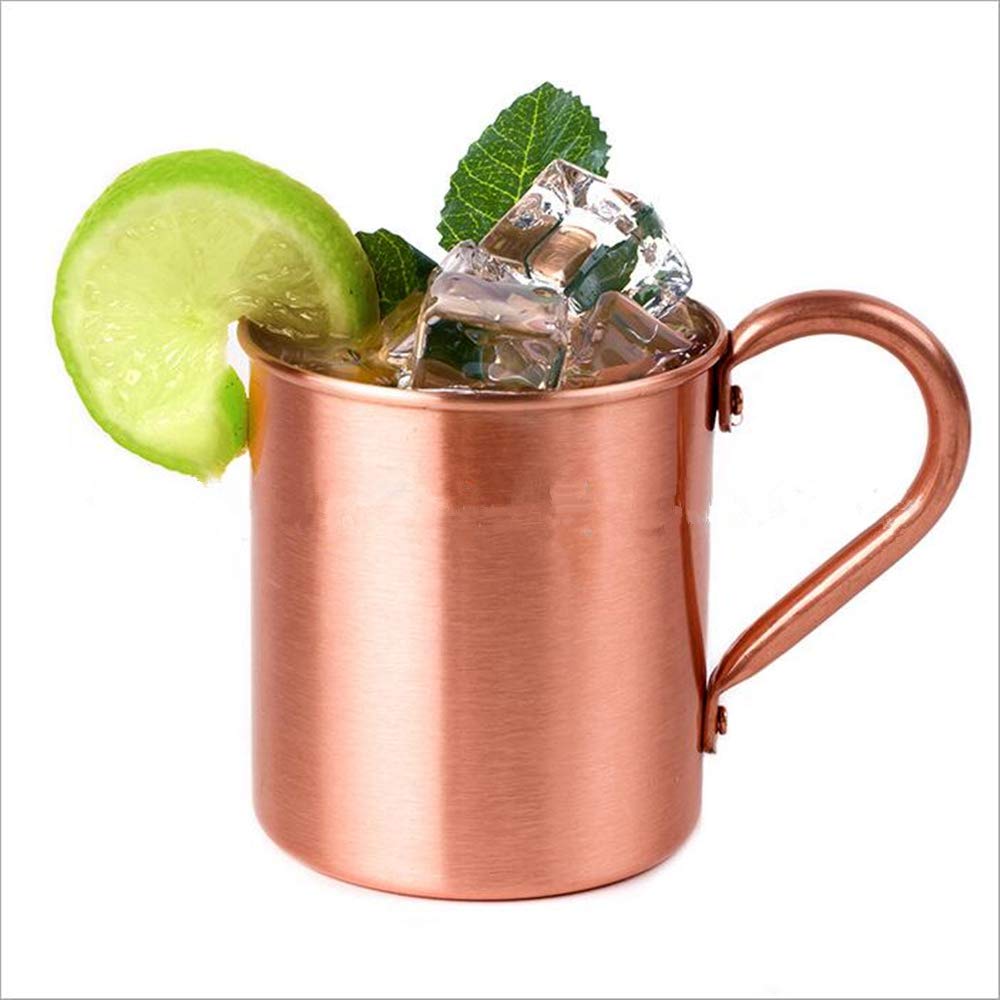 Photo 1 of 100% Pure Copper Moscow Mule Mug 14 and 16OZ Solid Smooth without Inside Liner for Cocktail Coffee Beer Milk Water