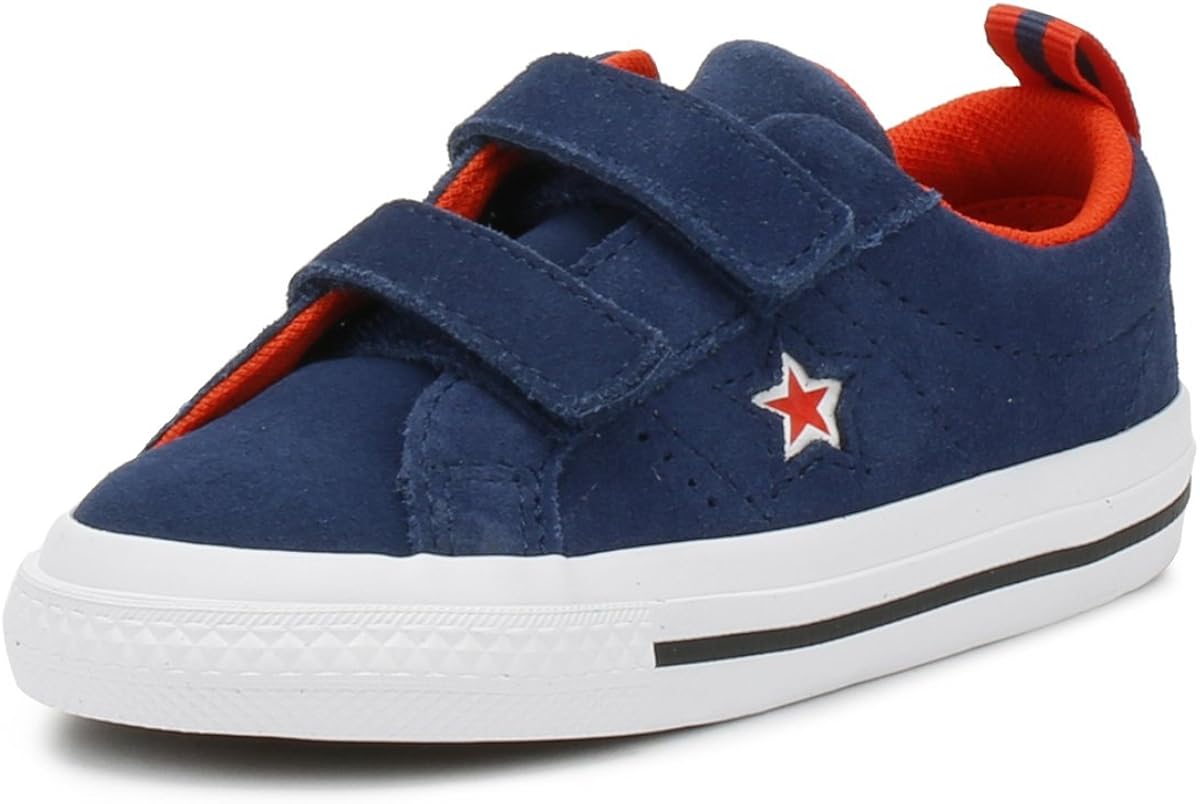 converse one star navy suede