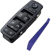 Driver Side Master Power Window Switch, Replacement for 4602863AB | Fit for 2009-2012 Dodge RAM 1500 2500 3500 Master Power Window Switch Door Lock Main Control Button