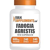 BulkSupplements.com Fadogia Agrestis Capsules - Fadogia Agrestis Supplement, Fadogia Agrestis 600mg - for Energy Boost, Vegan, 1 Capsule per Serving, 240 Veg Capsules (Pack of 1)