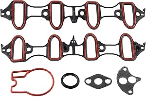 Wollvon Intake Manifold Gasket MS92211 MS16340 Throttle Body Mounting Gasket 61070 Compatible with Chevrolet Silverado/Sierra/Yukon XL/Suburban/Avalanche 1500 5.3L
