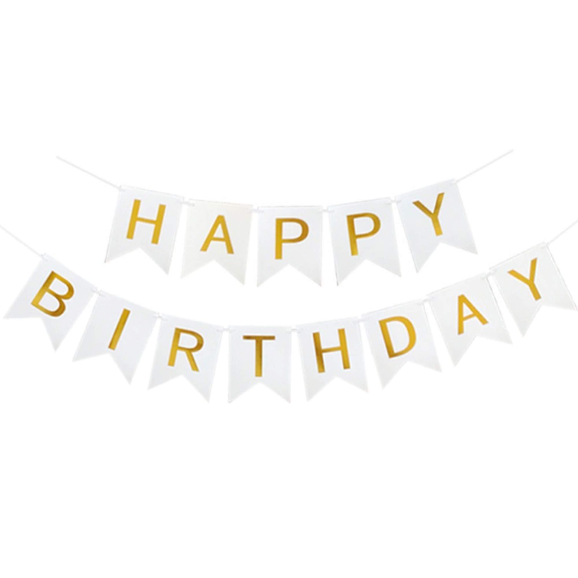 CHTENG Baby Happy Birthday Banner Baby Shower Birthday Banner Decorations Photo Background Props White