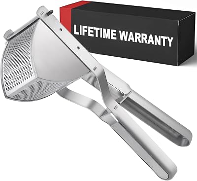 Shoxil Potato Ricer Press 12 Inch Stainless Steel Masher Good Grip Professional