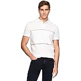 Tommy Hilfiger Mens Short Sleeve Casual Polo Shirts in Regular Fit with Stripe Designs
