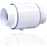 BRDUROBLA 3 Inch 4 Inch Draft Blocker Backdraft Damper Duct Draft Stopper | One-Way Airflow Ducting Insert Backflow Preventer Inline Fan Vent Deflector for Ducting in PVC/ Flexible Hose/ Reducer Pipe