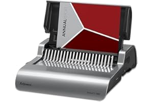 Fellowes 5216901 Quasar 500 Electric Comb Binding System, 16 7/8 x 15 3/8 x 5 1/8, Metallic Gray