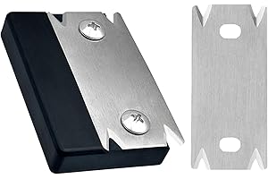 FEABOLEE Woodworking Edge Trimmer, Edge Corner Planer,Hand Planer Edge Bander for Burrs (1 black+1 blade)