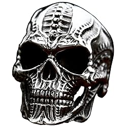 ZMY Home Skull Ring Stainless Steel Jewelry Biker