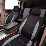 Flying Banner Car Seat Covers Full Set Airbag Compatible Black Grey view 9