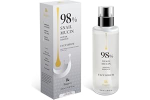Bagavs Snail Mucin Face Serum 100ml with 98% Snail Secretion Filtrate, Niacinamide and Hyaluronic Acid, Anti-Wrinkle, Deep Hy