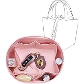 JLYZ Moon Silky Bag Insert Fit for Hermes Picotin 18/22, Silky Purse Organizer, Lightweight and Silk Touch (Fits PC18, Pink)