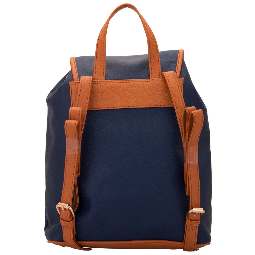 lapis o lupo women's backpack handbag ( blue,llbp0004bl)