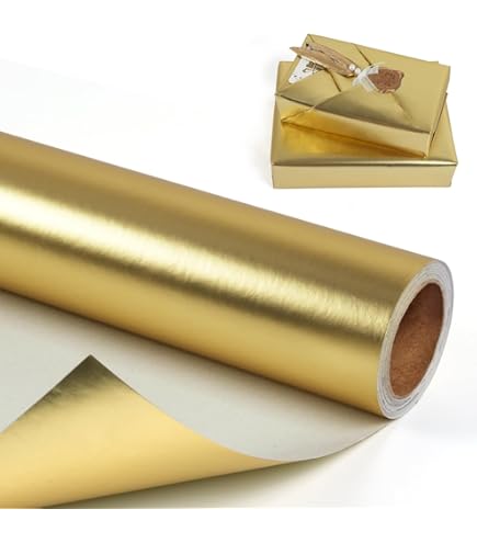 WRAPAHOLIC Mini Rouleau De Papier Cadeau En Aluminium – 43,2