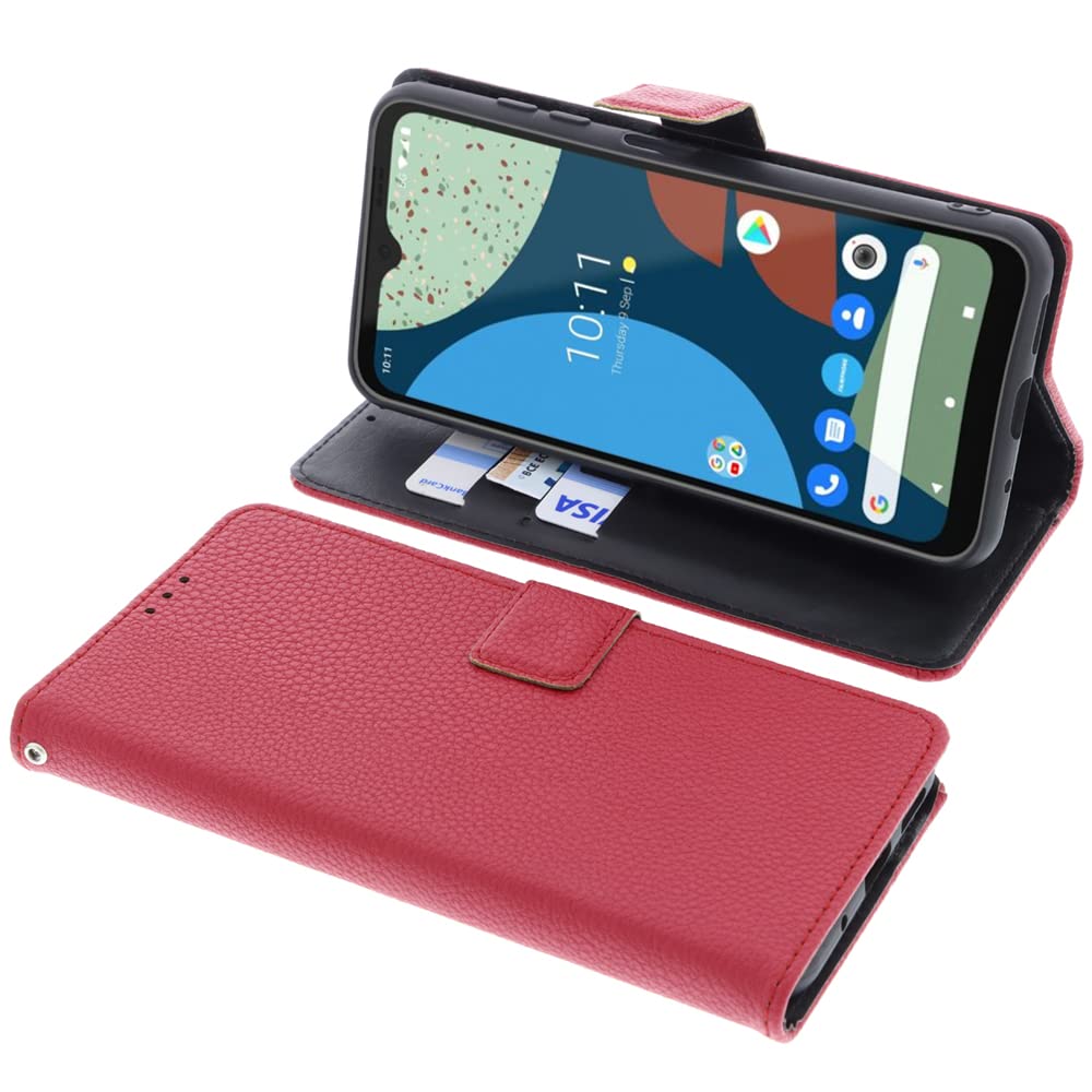 foto-kontor Cover compatible with Fairphone 4 book-style red case