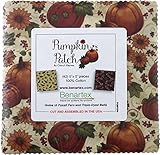 Cheryl Haynes Pumpkin Patch 5X5 Pack 42 5-inch Squares Charm Pack Benartex