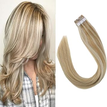 Amazon Com Youngsee Tape In Hair Extensions 22 Inch 100