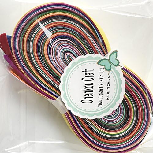 Chenkou Craft 20Yards Double Face Polyester Satin Ribbon Ribbons Assorted of 20 Colors 5/8" 15mm Craft Pack Hair Bow Jewelry Making (5/8" (15mm) Double Side Ribbon) - Image 3