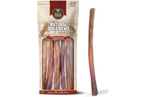 Bully Bunches Collagen Wrapped in Beef Bully Stick | All-Natural, Long Lasting Dog Chew | Dental Stick for Avid Chewers (12 Inch, 5 Pack)